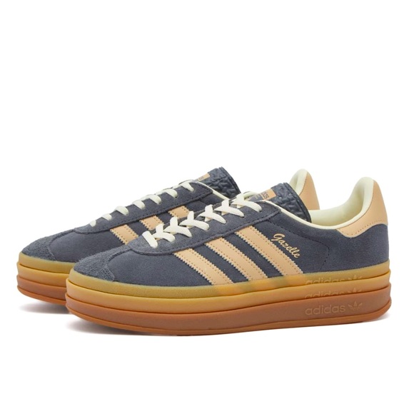 NIB SZ 6 Women’s ADIDAS GAZELLE BOLD in 
“Grey Six, Magic Beige & Cream White”😍 - Picture 1 of 7